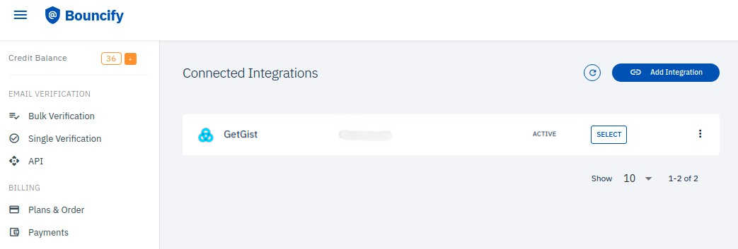 Gist integration step