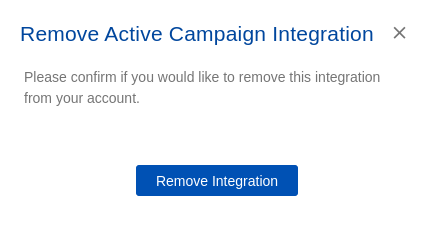 ActiveCampaign integration step