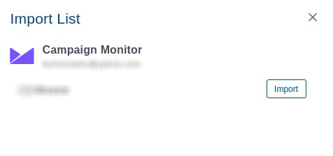 Campaign Monitor integration step