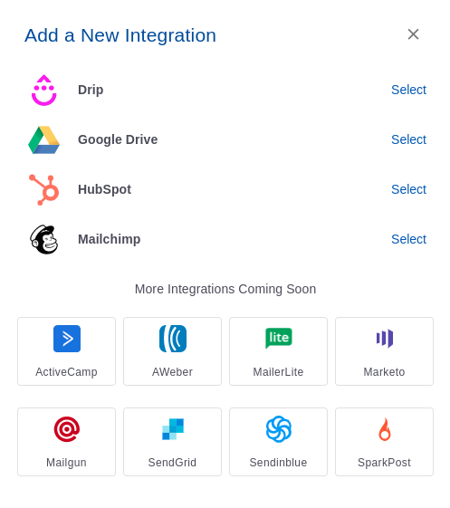 Google Sheets integration step