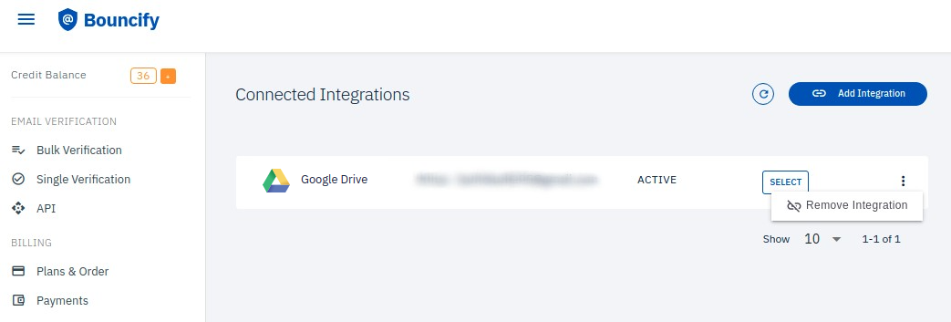 Google Sheets integration step
