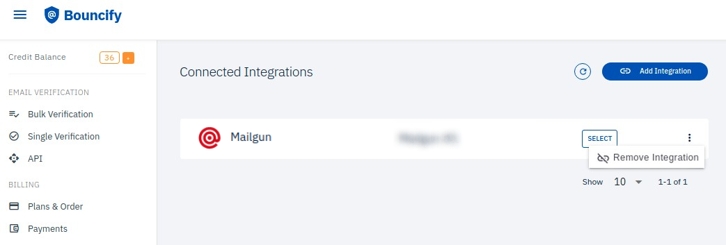 Mailgun integration step