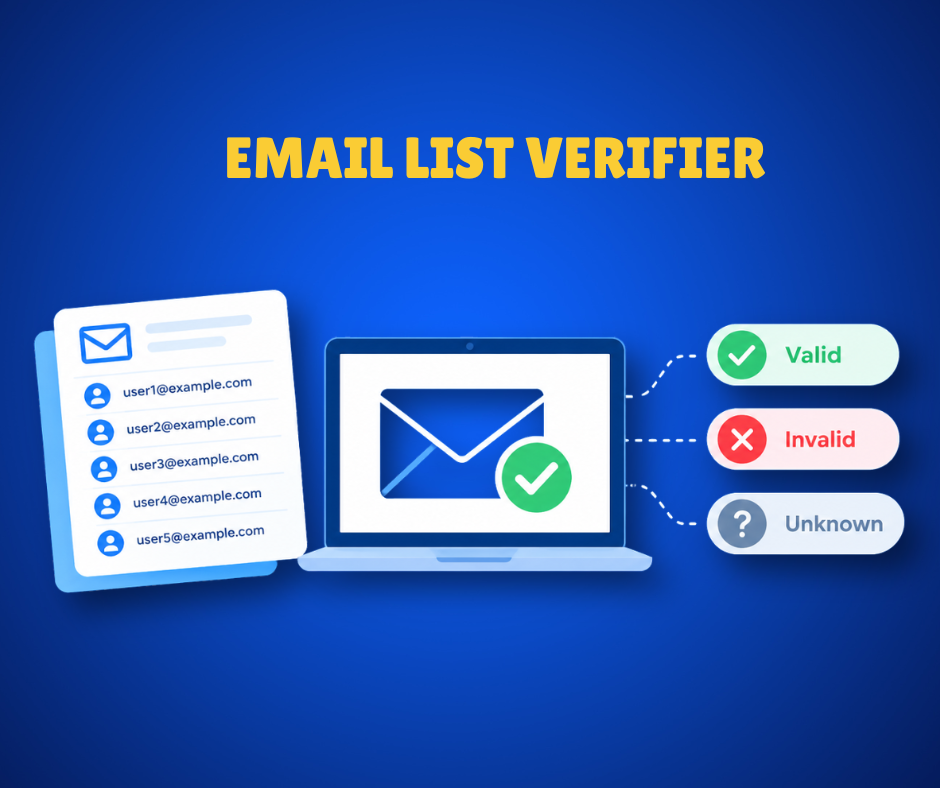 Email list analysis showing deliverable, undeliverable, catch-all and unknown addresses.