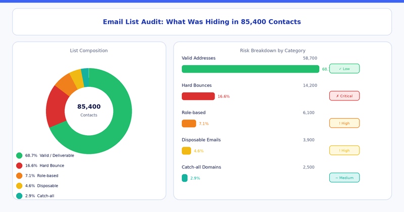 Email List Audit: What Was Hiding in 85,400 Contacts.
