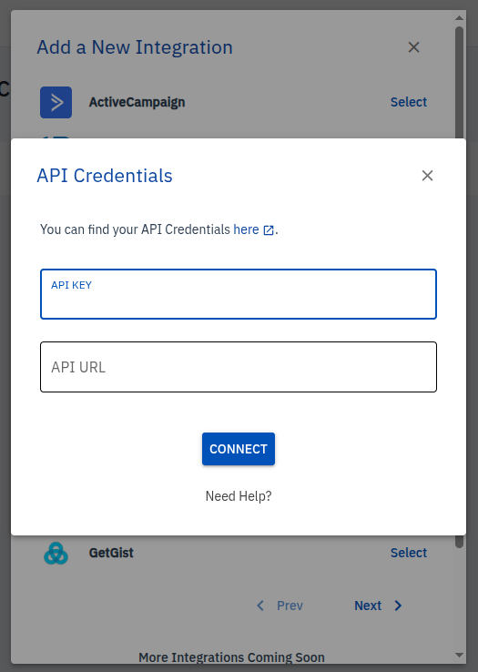API Credentials